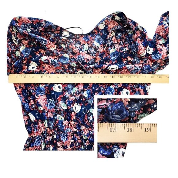 Zara floral print v back mini dress, Size M - Picture 12 of 13